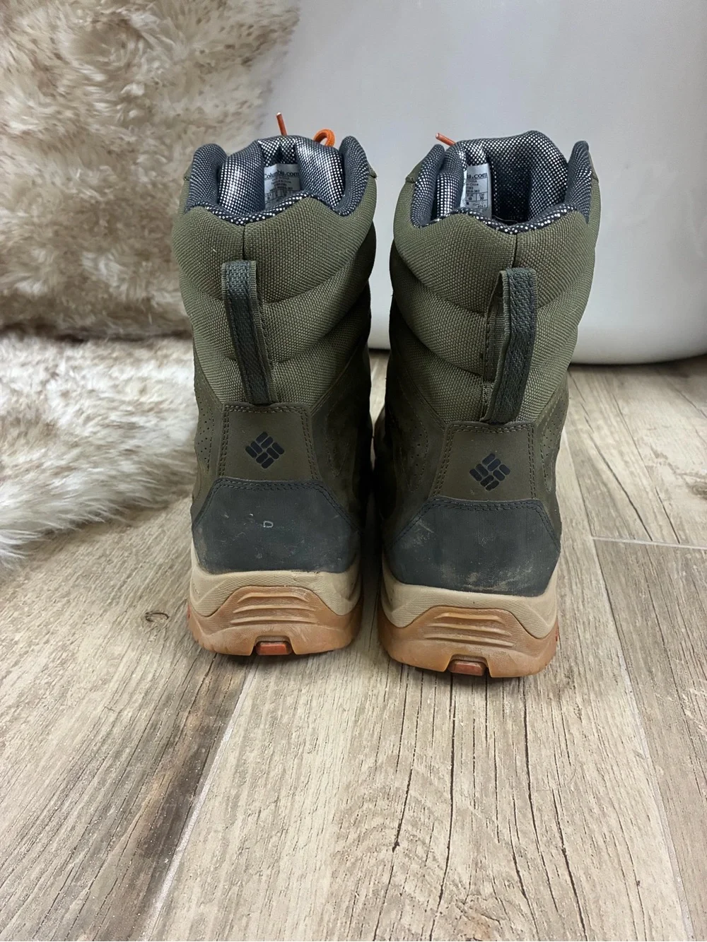 Columbia Omni-Grip Waterproof Hunting Hiking Boots Men’s Size 15 Olive Orange